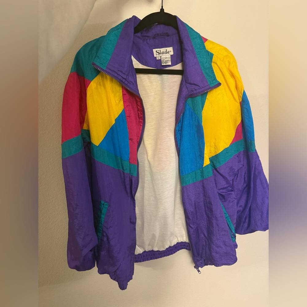 Vintage 80s style windbreaker